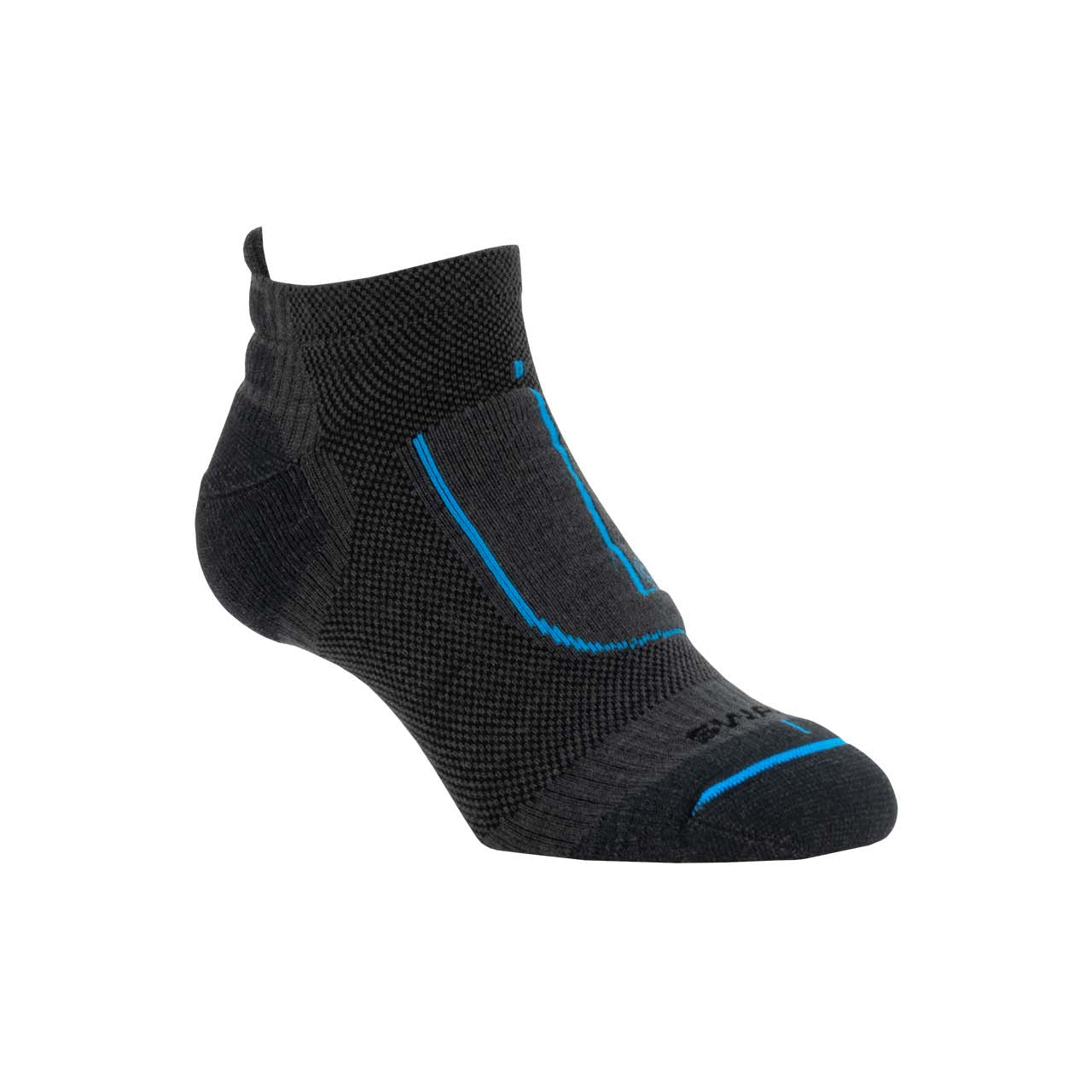 Close-up of Swazi Active Merino Wool Walking Socks showing cushioned heel and breathable fabric designed for comfort and odour control.