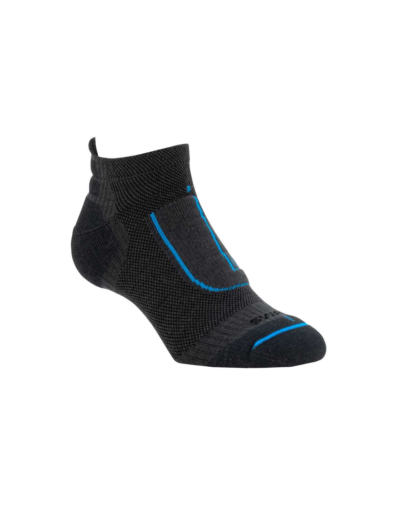 Close-up of Swazi Active Merino Wool Walking Socks showing cushioned heel and breathable fabric designed for comfort and odour control.