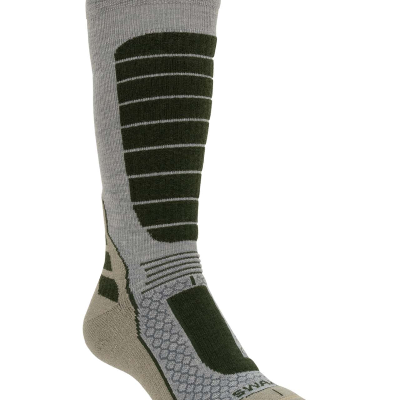 Swazi Ibex Merino socks, cushioned and quick-drying for hunting and hiking.