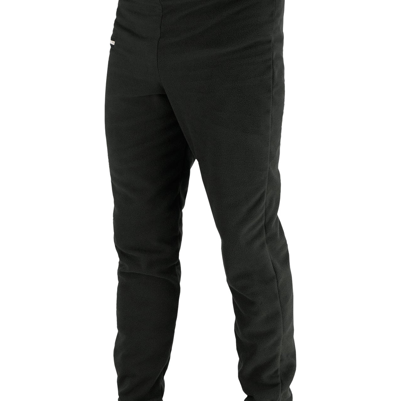 Lightweight fleece trousers with elasticated cuffs, made for warmth and comfort; packs down small for easy travel or camping.