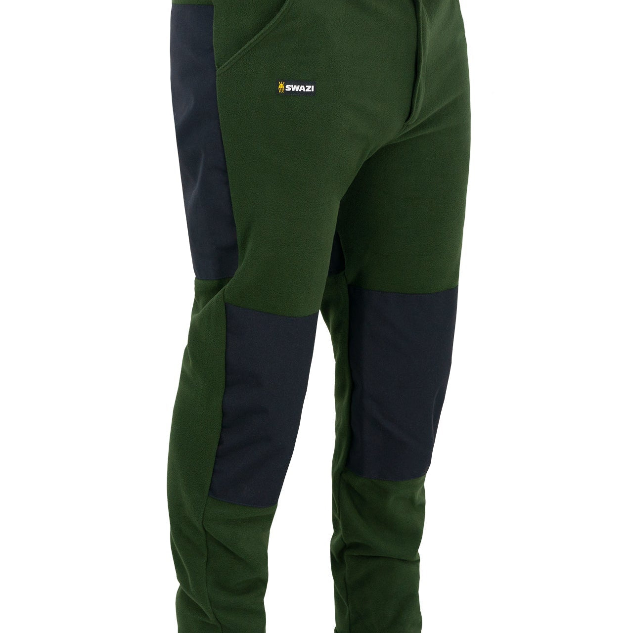 Reinforced fleece trousers with water-resistant knees and backside, designed for comfort and durability around the farm or the hills.