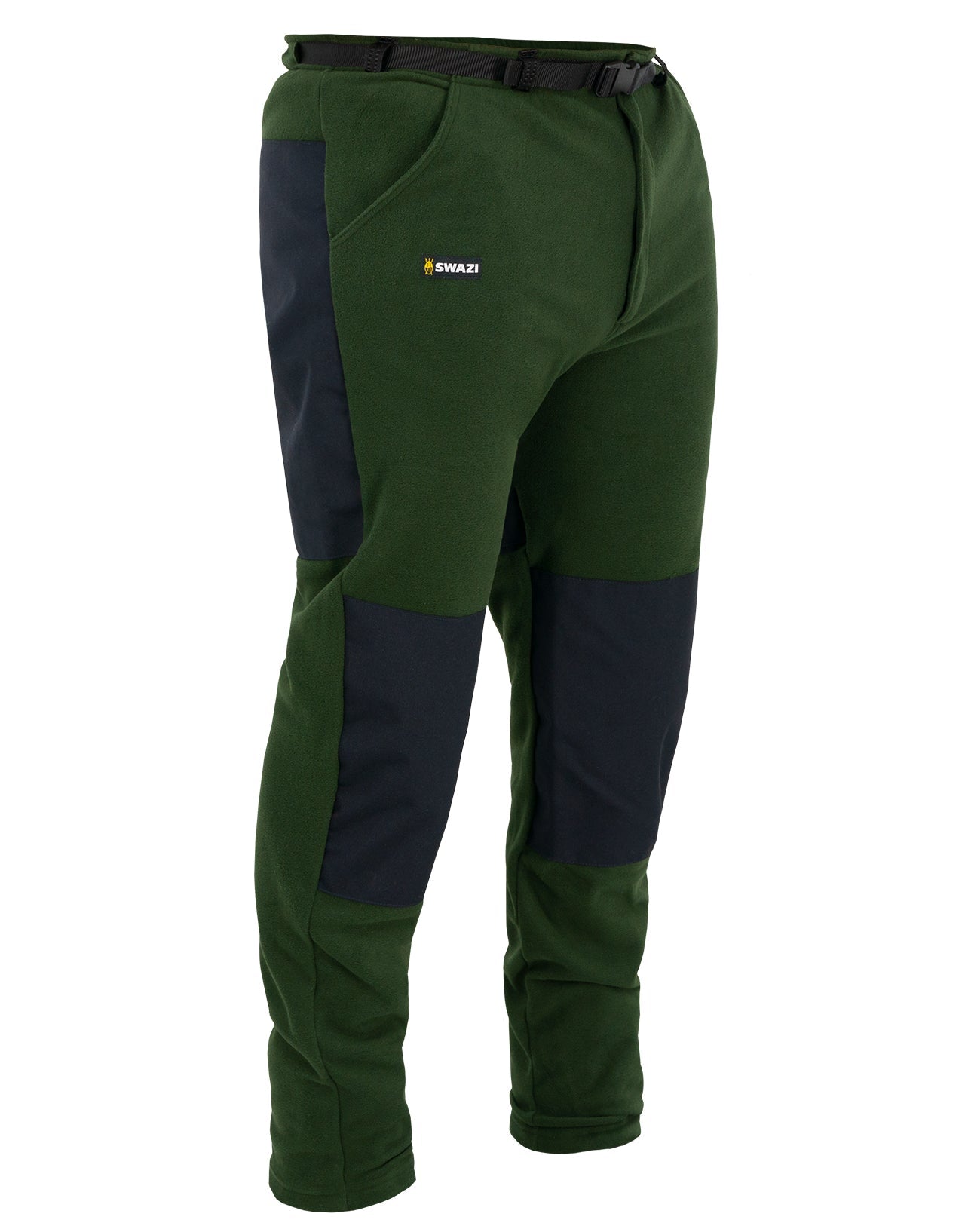 Reinforced fleece trousers with water-resistant knees and backside, designed for comfort and durability around the farm or the hills.