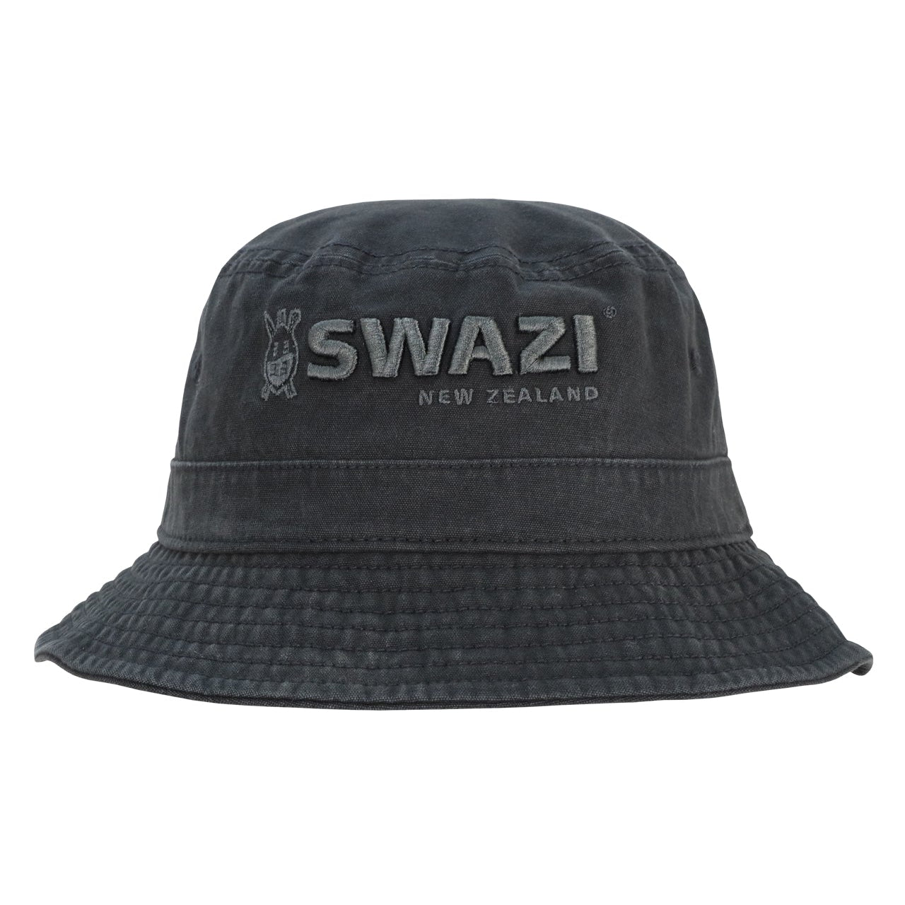 Swazi Bucket Hat sun hat in durable cotton with embroidered logo, cushioned sweatband, and ventilation eyelets, for classic sun protection