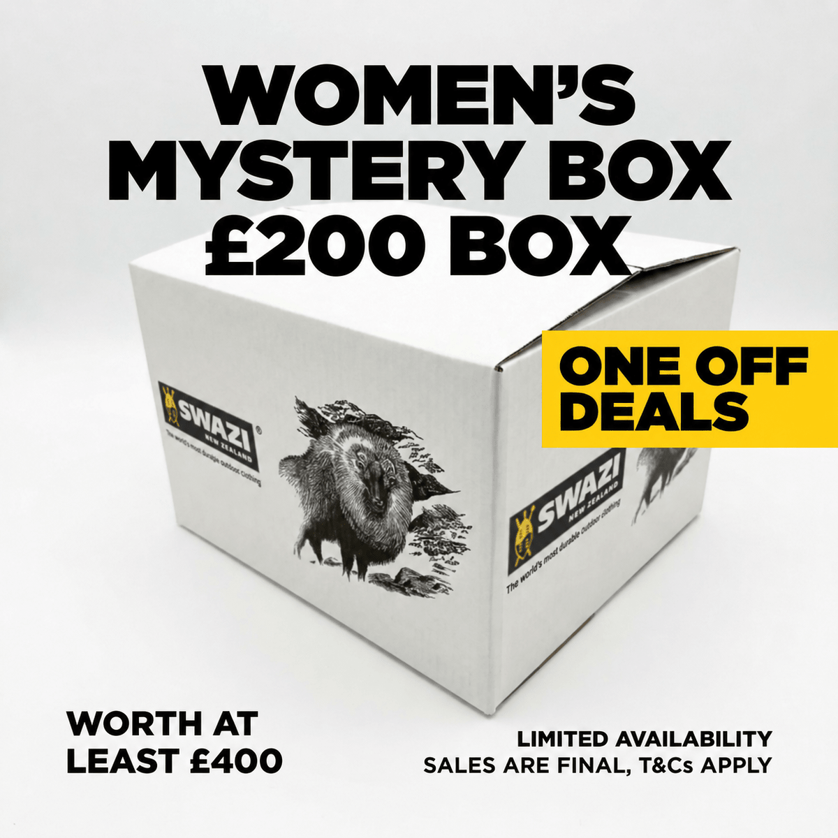 Swazi Women's Mystery Box - 5 items for £200 - swazi.com