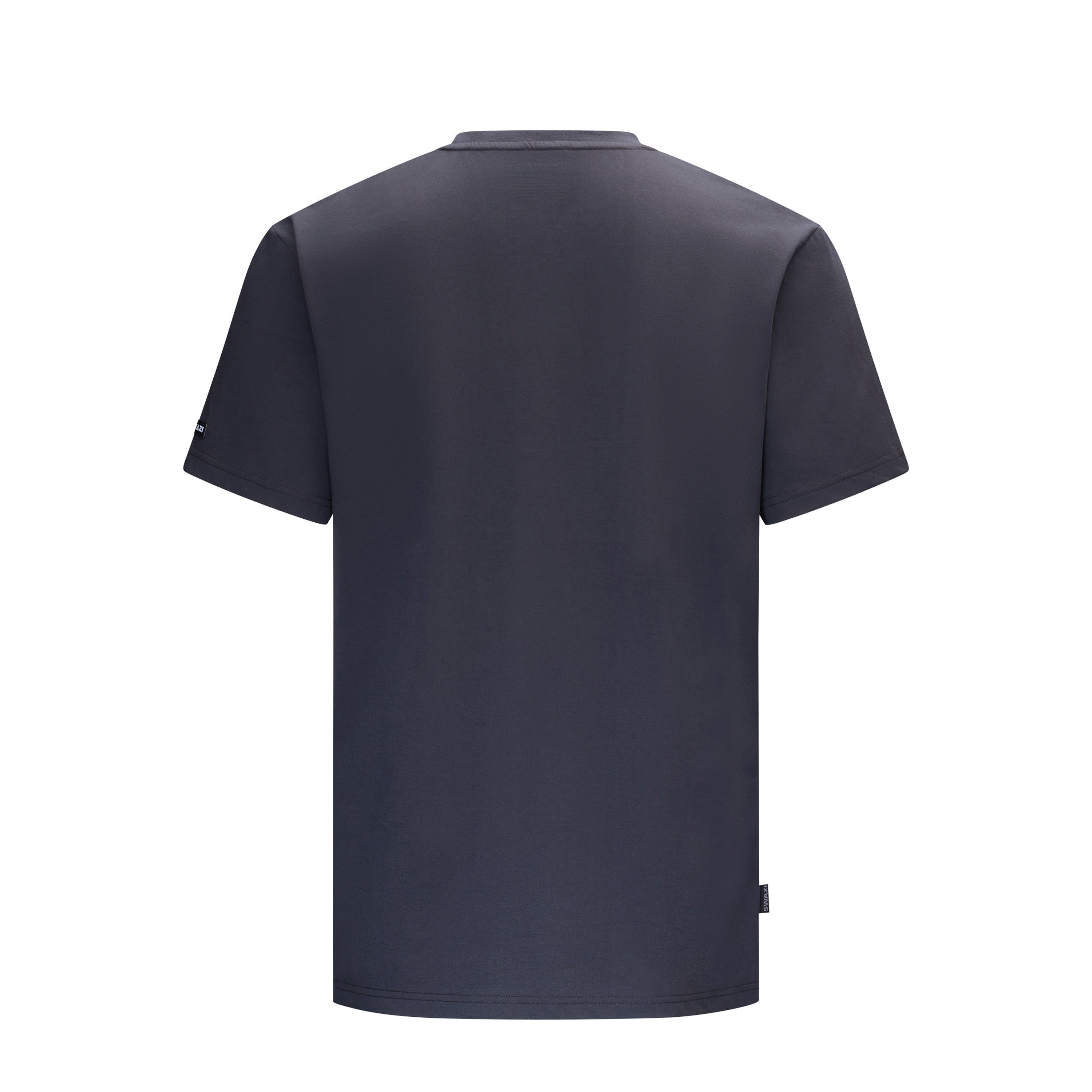 Dark gray t-shirt on a white background