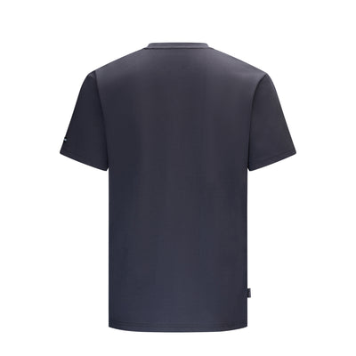 Dark gray t-shirt on a white background