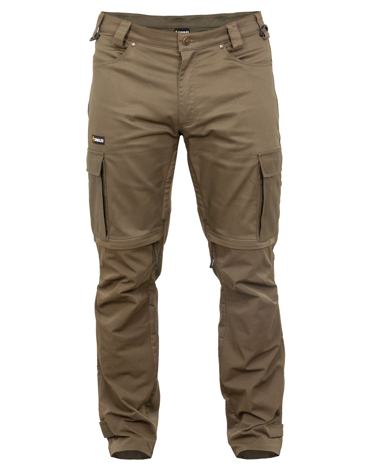 Swazi Ipotane men's hunting trousers with durable ripstop panels, 4-way stretch, and moisture-wicking fabric for performance in tough conditions.