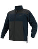 Swazi Keiler men’s windbreaker jacket with large front pockets, high collar, and adjustable hem for wind protection
