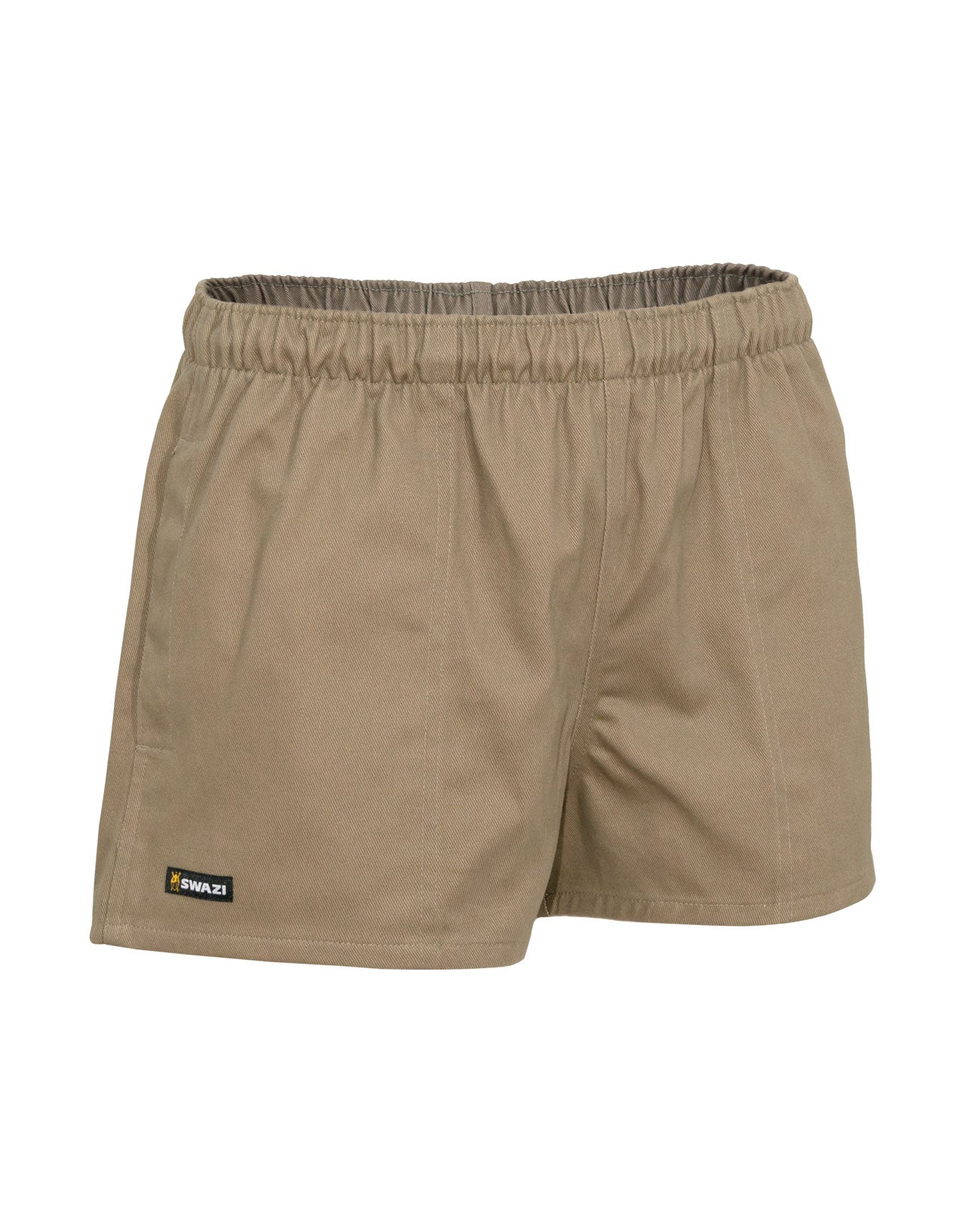 Durable Swazi Moleys outdoor shorts made from heavy 310gsm moleskin cotton with a soft brushed finish, perfect for farm work and outdoor wear.