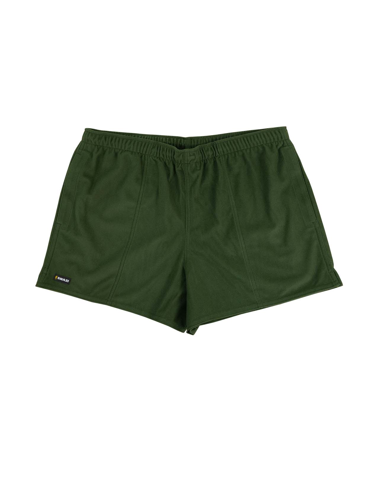 Swazi Poley men’s shorts with reinforced pockets, elastic waistband, and durable fabric for work and outdoor activities
