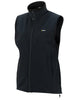 Swazi Sable women’s vest with windproof fabric, handwarmer pockets, and a high shaped collar for warmth and style
