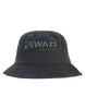 Swazi Bucket Hat sun hat in durable cotton with embroidered logo, cushioned sweatband, and ventilation eyelets, for classic sun protection
