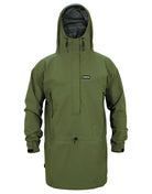 Swazi Tahr Ultralite waterproof hunting jacket with high-vision hood, adjustable cuffs, lightweight design, and windproof protection for hunters.