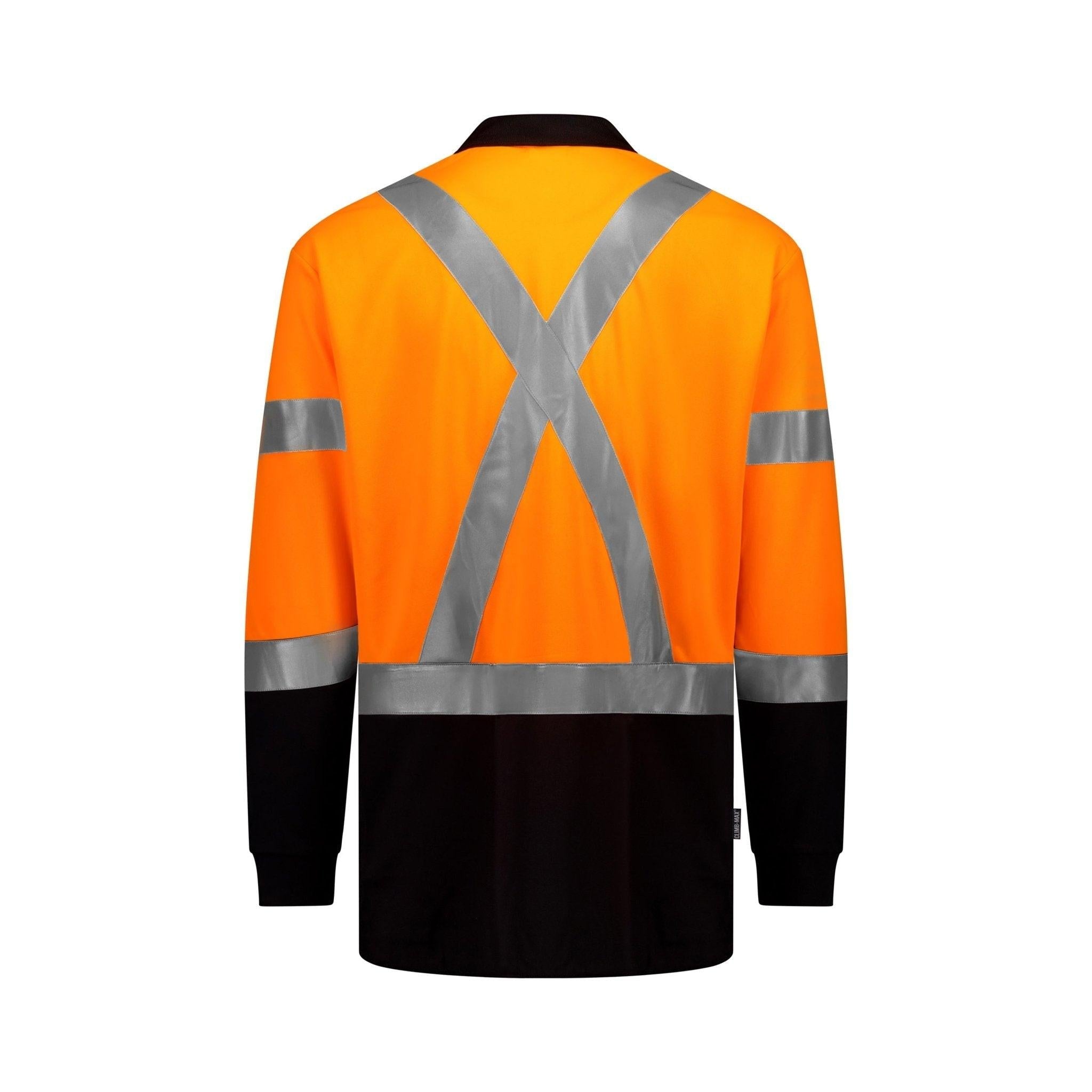 HI-VIS CLIMB-MAX REFLECTIVE LONG SLEEVE POLO - swazi.com