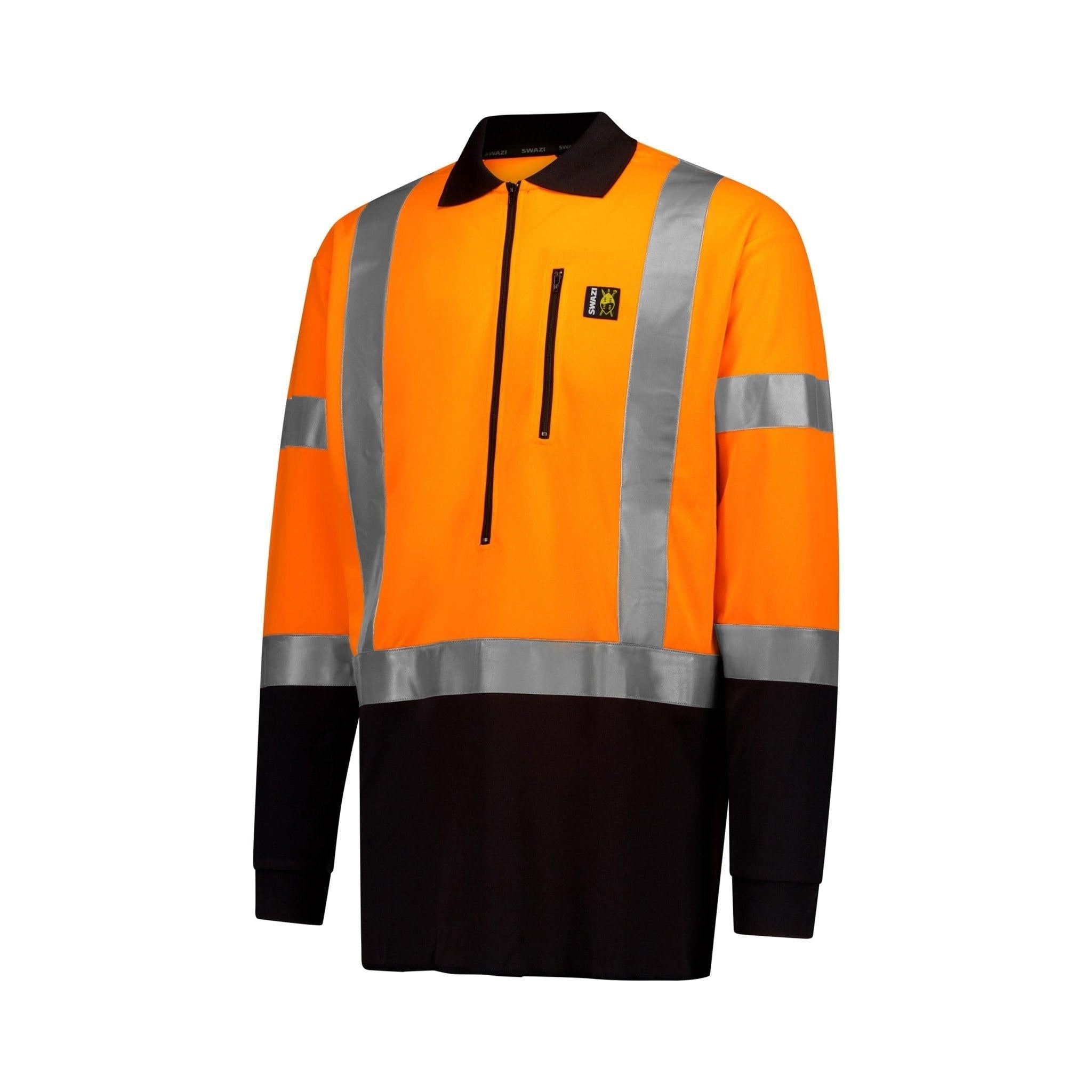 HI-VIS CLIMB-MAX REFLECTIVE LONG SLEEVE POLO - swazi.com