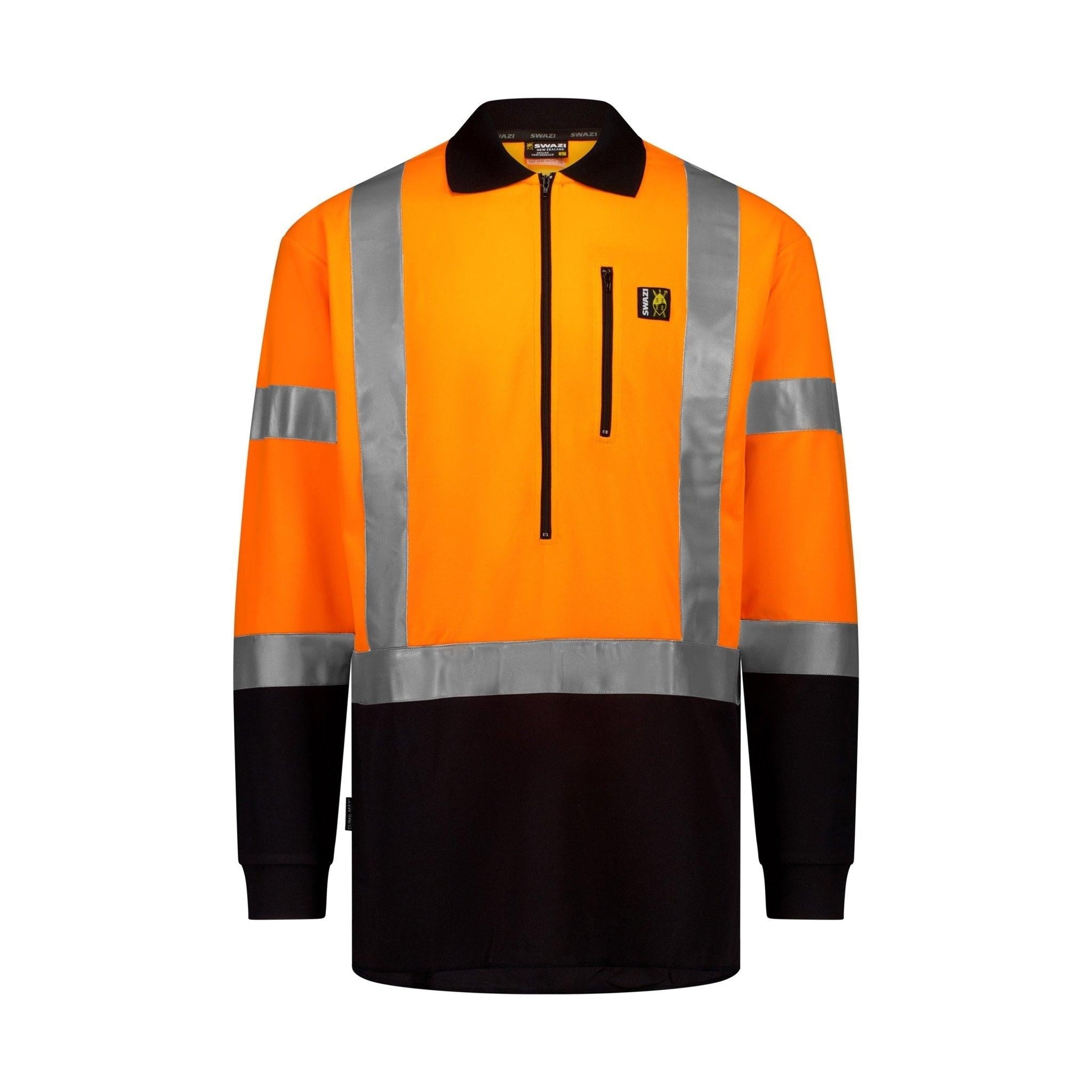 HI-VIS CLIMB-MAX REFLECTIVE LONG SLEEVE POLO - swazi.com